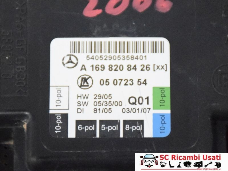 CENTRALINA PORTA DX PASSEGGERO MERCEDES Classe B W245 1° Serie A1698208426 (05>11)