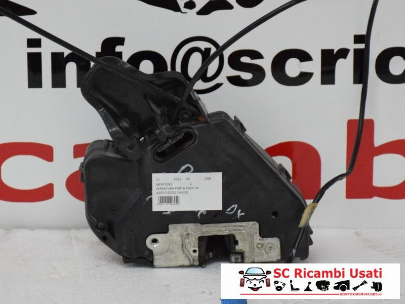 SERRATURA POSTERIORE DESTRA MERCEDES Classe C Berlina W203 A2037320221 (00>04)