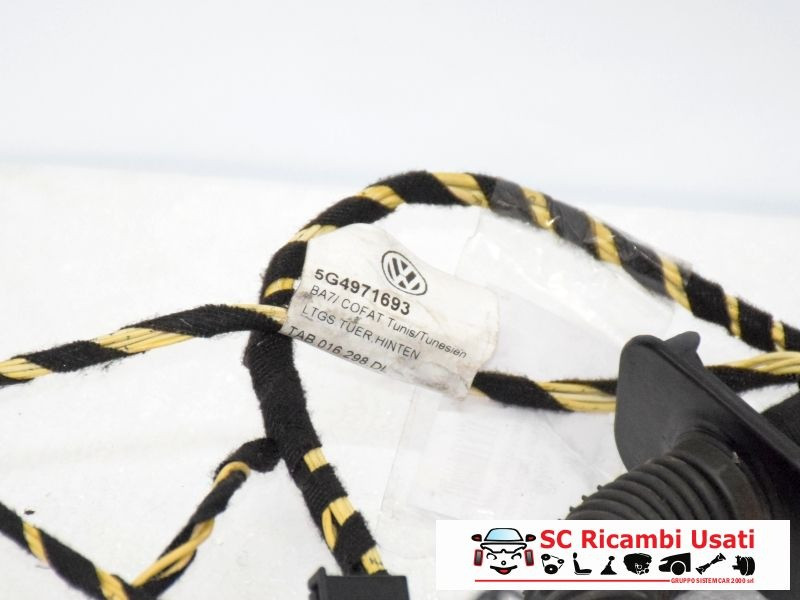 IMPIANTO ELETTRICO (CABLAGGIO) PORTA POSTERIORE SX VOLKSWAGEN Golf 7 Berlina 5G4971693T (12>)