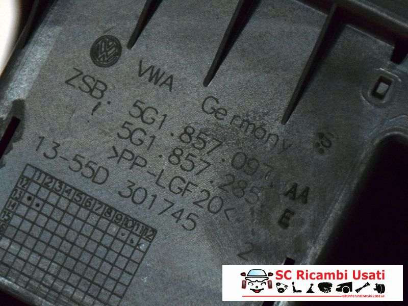 CASSETTO PORTA OGGETTI VOLKSWAGEN Golf 7 Berlina 5G1857097AA (12>)