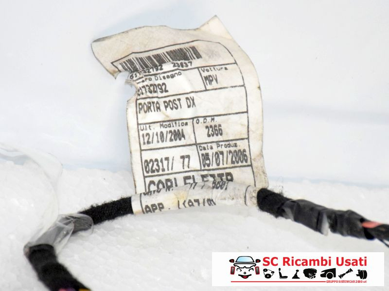 PORTIERA POSTERIORE DESTRA FIAT Idea 2° Serie 51732792 (05>08)