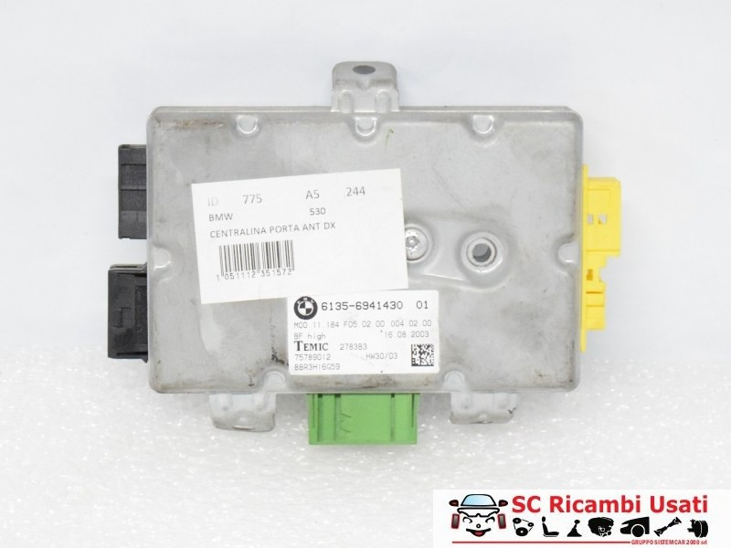 CENTRALINA PORTA DX PASSEGGERO BMW Serie 5 E60 6941430 (03>10)