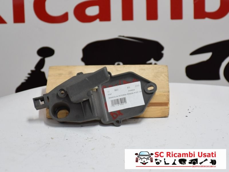 MANIGLIA INTERNA POSTERIORE DESTRA FIAT Panda 2° Serie 607048 (03>10)