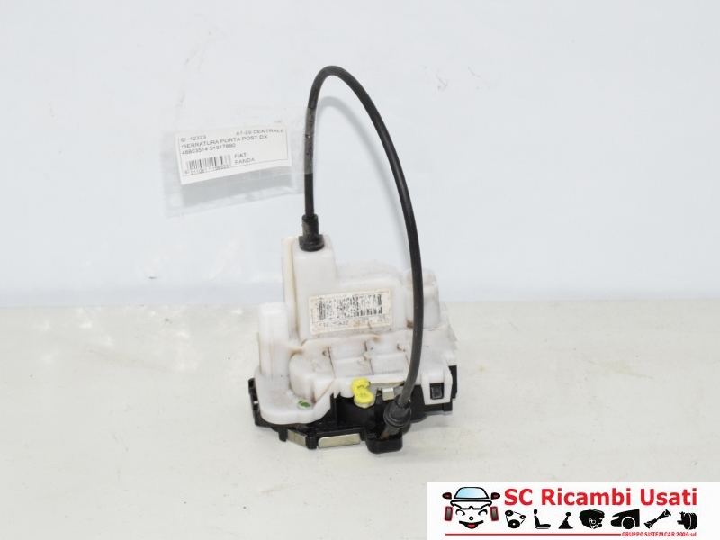 Serratura Posteriore Destra Fiat Panda 51826982 46803514 - 12323