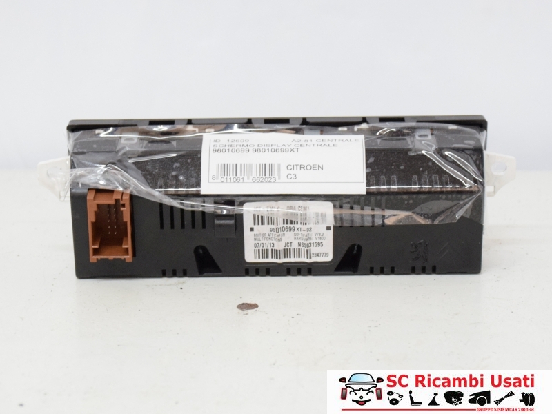 Schermo Display Centrale Citroen C3 98010699XT - 12609