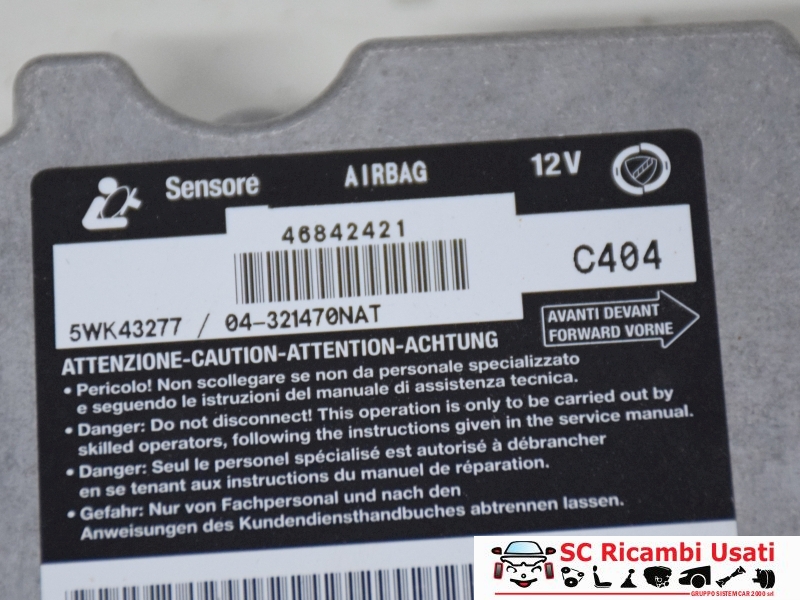 Centralina Airbag Alfa Romeo 147 46842421 - 12784