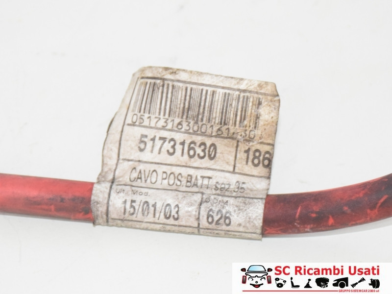 51731630 51731630 CAVO BATTERIA FIAT Multipla 2° Serie diesel
