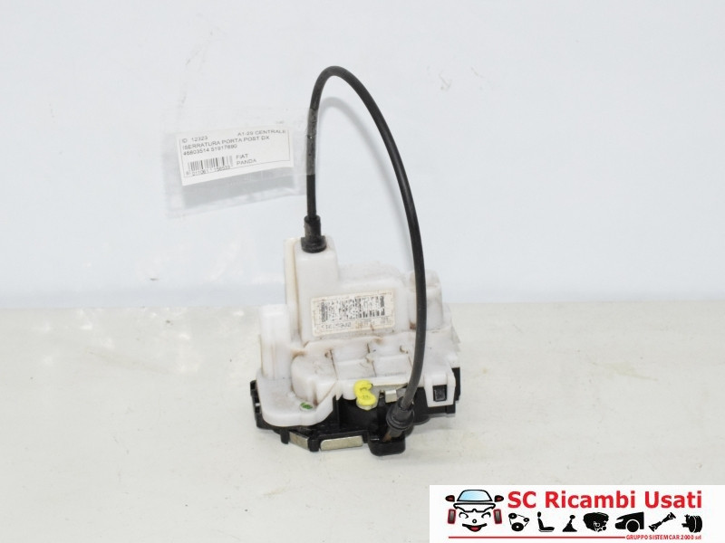 SERRATURA POSTERIORE DESTRA FIAT Panda 2° Serie 51826982 (03>10)