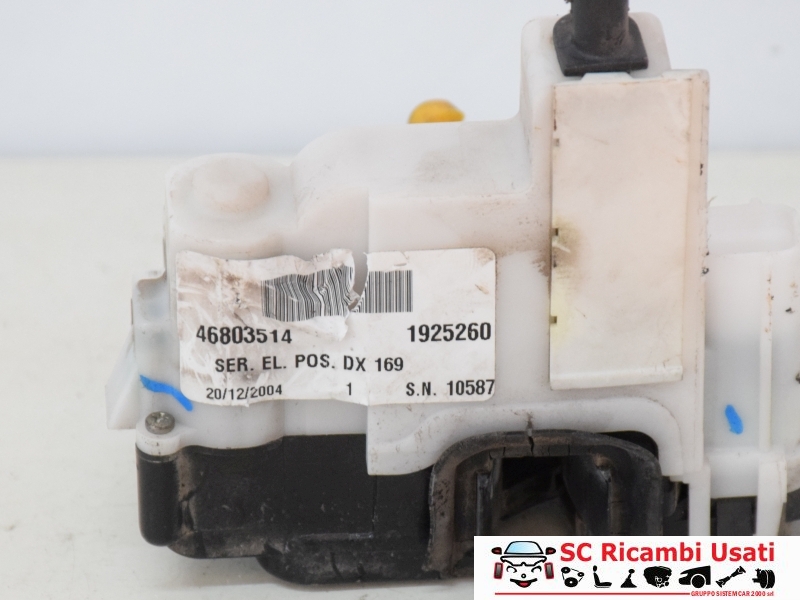 Serratura Posteriore Destra Fiat Panda 46803514 51826983 - 13193