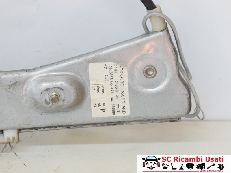 MECCANISMO ALZAVETRO POST. DX FIAT Panda 2° Serie 46803653 (03>10)