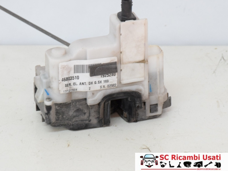 SERRATURA ANTERIORE DESTRA FIAT Panda 2° Serie 46803510 (03>10)