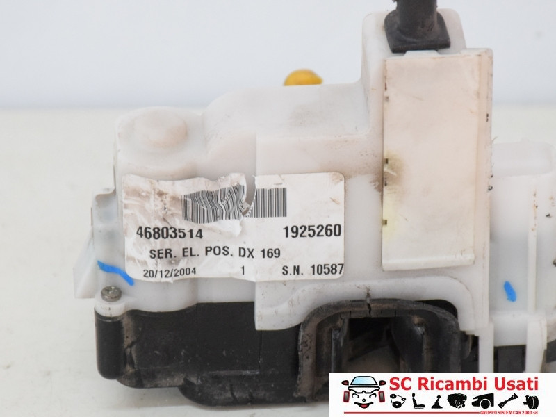 SERRATURA POSTERIORE DESTRA FIAT Panda 2° Serie 46803514 (03>10)