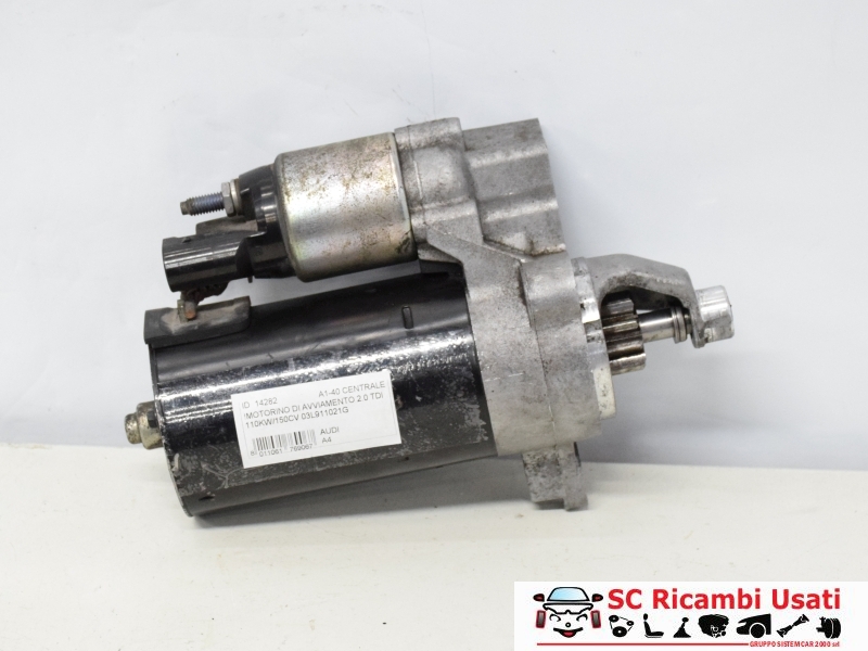 Motorino Avviamento Audi A4 2.0 Tdi 03L911021G - 14282