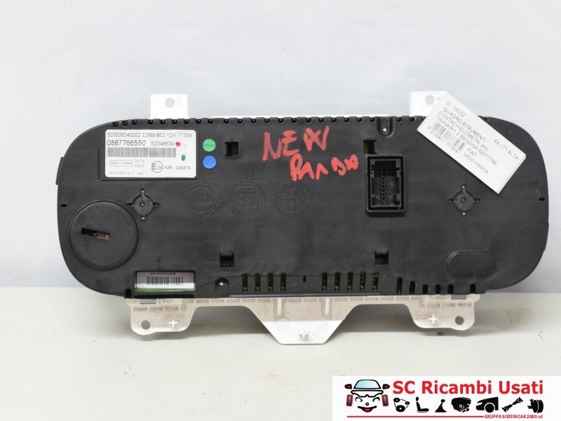 Quadro Strumenti Fiat New Panda Benzina 52048639 - 16052 Quadro Strumenti Fiat New Panda Benzina 52048639 - 16052