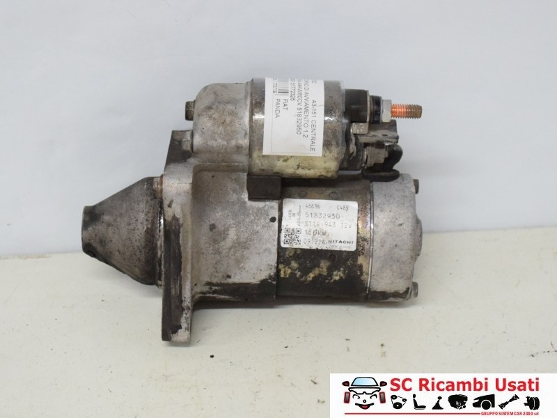 Motorino Avviamento 1.2 Benz Fiat Panda 169 2010 51832950 51890631 - 15702