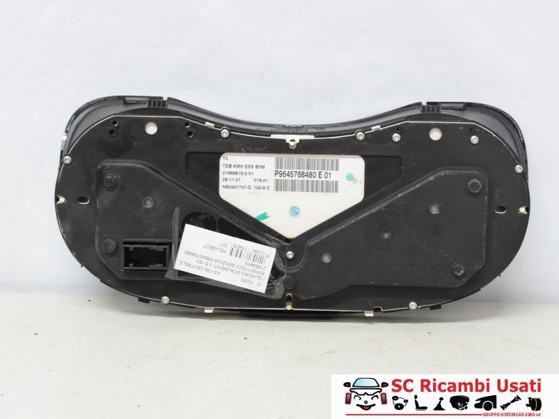 Quadro Strumenti Peugeot 307 1.6 Benzina 9645768480 - 16283 Quadro Strumenti Peugeot 307 1.6 Benzina 9645768480 - 16283