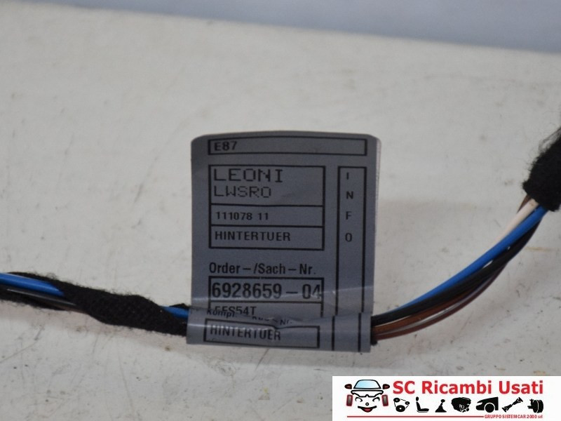 CABLAGGIO PORTA POSTERIORE DESTRA BMW Serie 1 Serie (E87) 6928673 (04>07)