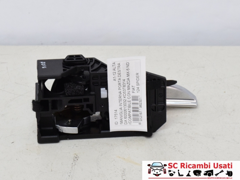 Maniglia Interna Destra Fiat 124 Spider 6000613032 KD53T8314 - 17514