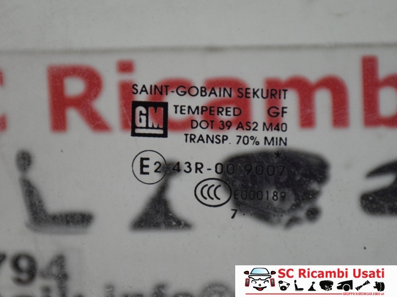 Vetro Destro Opel Corsa 3 Porte  - 17571