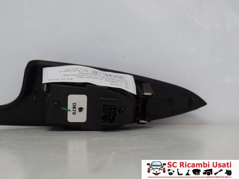 Pulsante Alzavetro Posteriore Dx Alfa Giulietta 156094790 156150331 - 17616