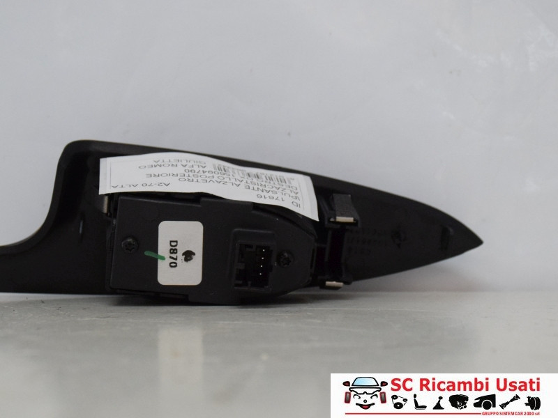 PULSANTE ALZAVETRO POSTERIORE DESTRO ALFA ROMEO Giulietta Serie (940_) 156094790 (13>)