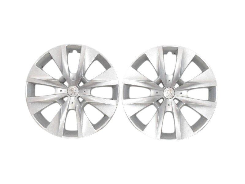 2 Copricerchio Coppa Ruota R15 Peugeot 208 9673846577 9673846277 - 17734