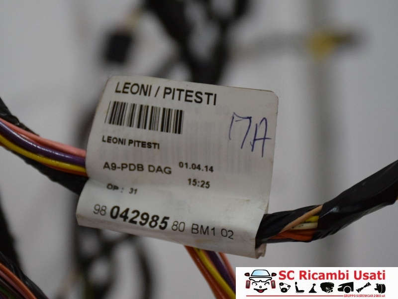 Cablaggio Impianto Cruscotto Peugeot 208 20014 9674361980 9804298580 - 17742 Cablaggio Impianto Cruscotto Peugeot 208 20014 9674361980 9804298580 - 17742