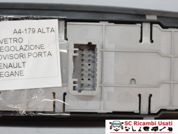 Pulsantiera Alzavetro Porta Ant Sx Renault Megane 809610006R