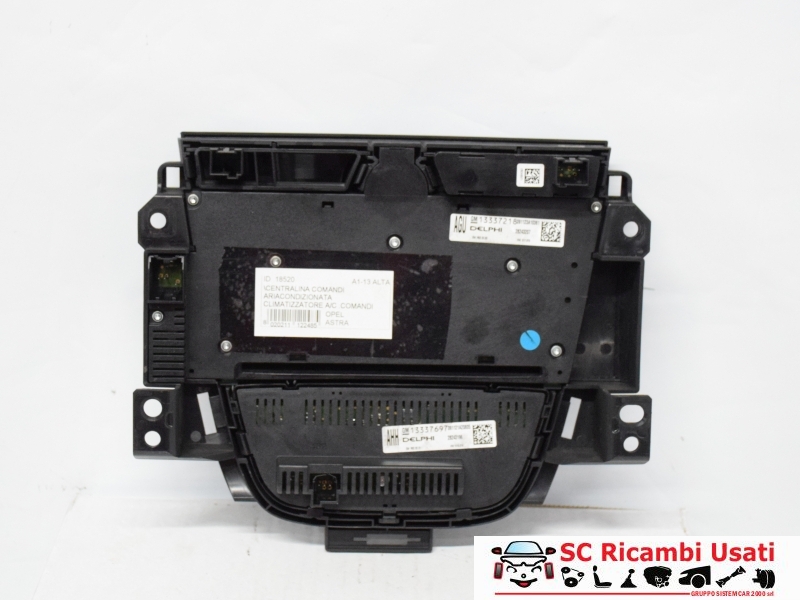 Centralina Comandi Clima Autoradio Opel Astra J 13337218 13337697 - 18520