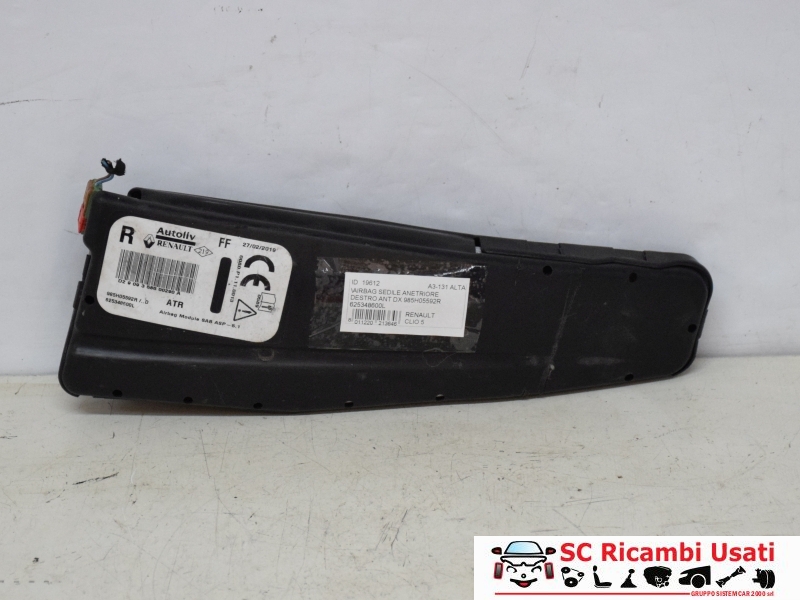 Airbag Sedile Anteriore Destro Renault Clio 5 985H05592R - 19612