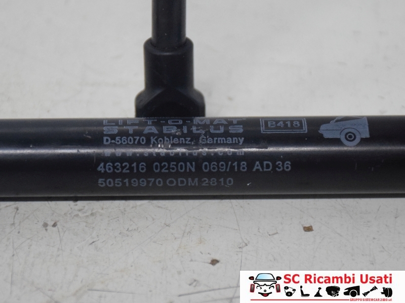 Molle A Gas Cofano Anteriore Alfa Romeo Giulietta 50519970 - 19945 Molle A Gas Cofano Anteriore Alfa Romeo Giulietta 50519970 - 19945