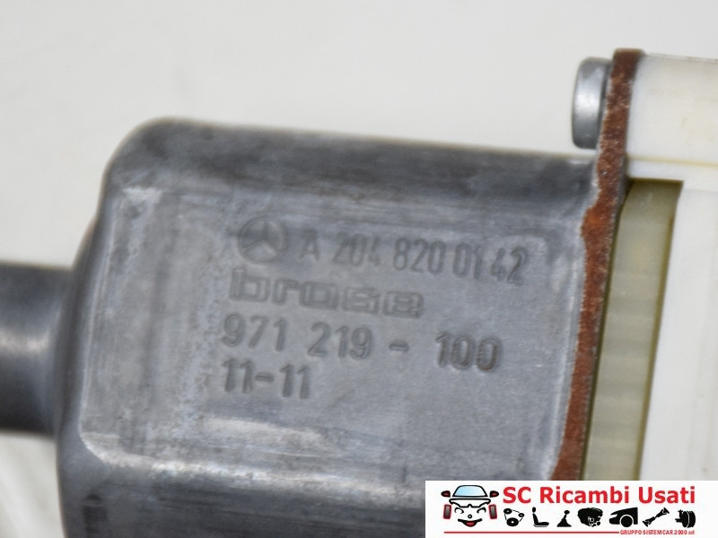 MOTORINO ALZAVETRO ANTERIORE SINISTRO MERCEDES Classe C Berlina W204 2° Serie A2048200142 (11>)