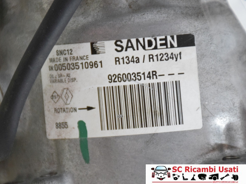 926003514R 926003514R COMPRESSORE ARIA CONDIZIONATA RENAULT CLIO Serie V diesel
