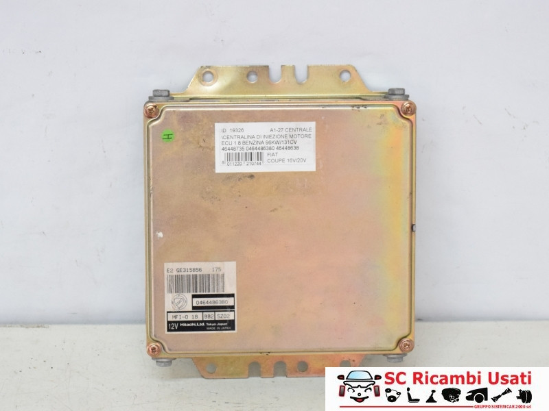 46448638 CENTRALINA MOTORE FIAT Coupé 2° Serie Benzina