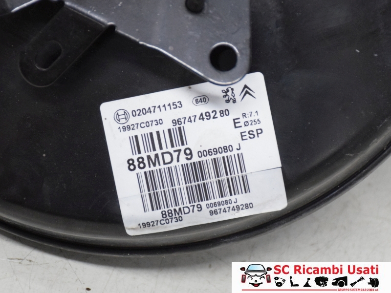 Servofreno Citroen Ds4 9674749280 0204711153 - 20234 Servofreno Citroen Ds4 9674749280 0204711153 - 20234