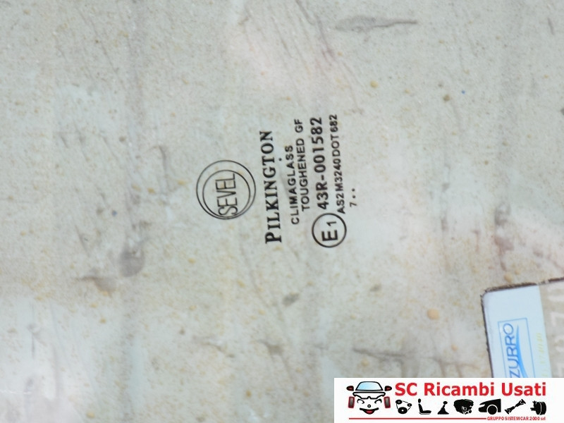 VETRO SCENDENTE ANTERIORE SINISTRO CITROEN Jumper 3° Serie (06>14)