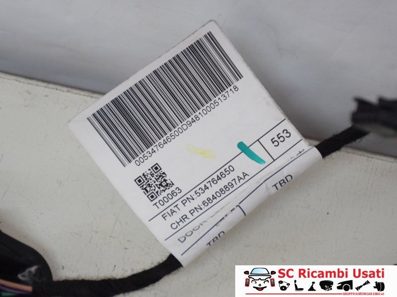 Cablaggio Porta Posteriore Sinistra Jeep Compass 53476465 68408897AA - 18251