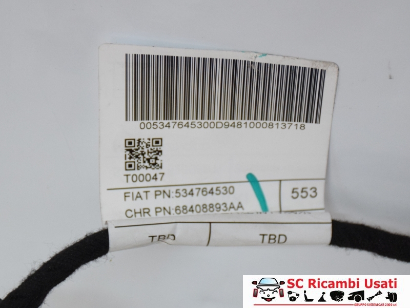 Cablaggio Porta Anteriore Sinistra Jeep Compass 53476453 68408893AA - 18254