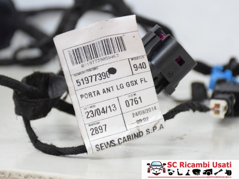 Cablaggio Porta Anteriore Sinistra Giulietta 51977390 51929175 - 20911