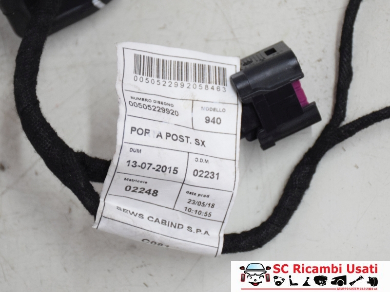 Cablaggio Porta Posteriore Sx Alfa Giulietta 50522988 50522992 - 21117