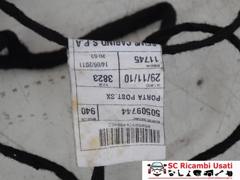 Cablaggio Porta Posteriore Sinistra Alfa Giulietta 50509744 - 21128 Cablaggio Porta Posteriore Sinistra Alfa Giulietta 50509744 - 21128