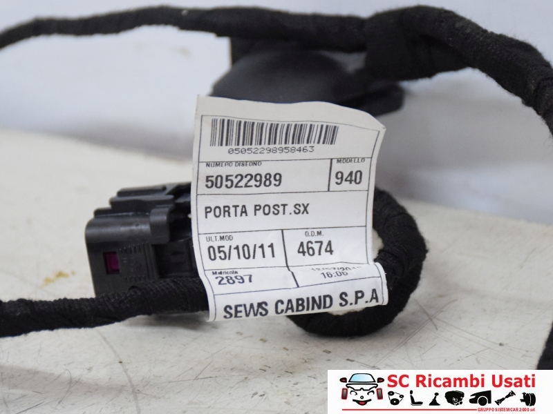 Cablaggio Porta Posteriore Sinistra Giulietta 50522989 - 21207