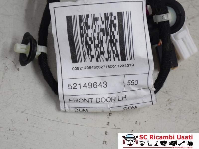 Cablaggio Porta Anteriore Sinistra Jeep Compass 52149643 - 21279