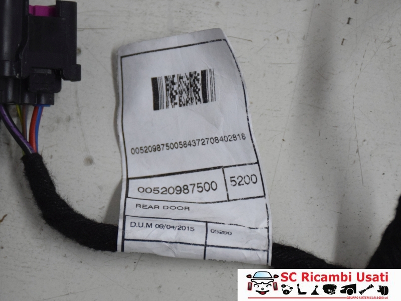 Cablaggio Porta Posteriore Sinistra Jeep Renegade 52098750 52151586 - 21457