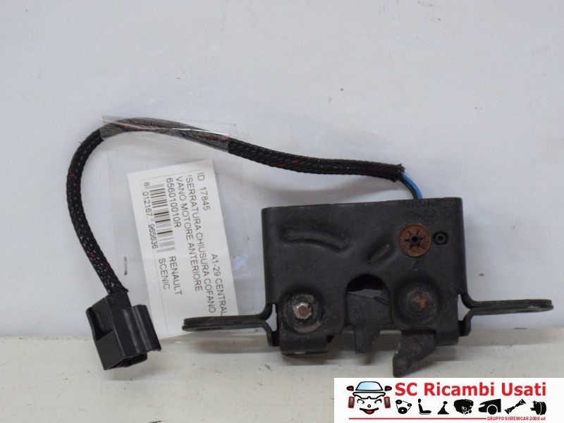 SERRATURA COFANO ANTERIORE RENAULT Scenic Serie 656010010R (09>16)