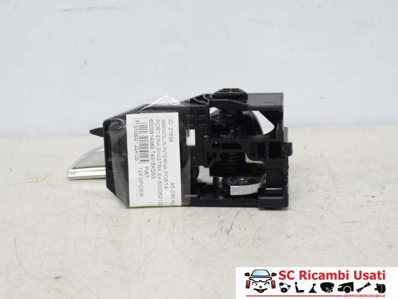 MANIGLIA INTERNA ANTERIORE SINISTRA FIAT 124 Spider Serie (348) 6000613033 (16>)