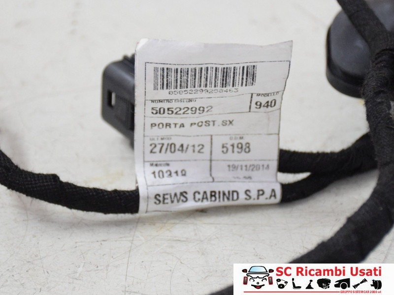 IMPIANTO ELETTRICO (CABLAGGIO) PORTA POSTERIORE SX ALFA ROMEO Giulietta Serie (940_) 50522988 (13>)