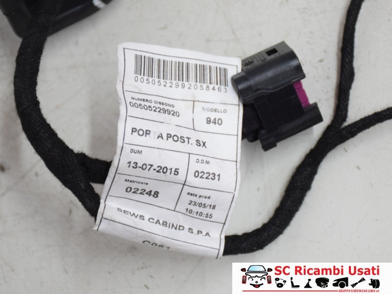 IMPIANTO ELETTRICO (CABLAGGIO) PORTA POSTERIORE SX ALFA ROMEO Giulietta Serie (940_) 50522988 (13>)
