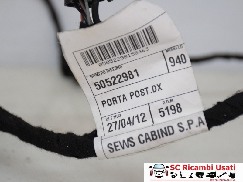 PORTIERA POSTERIORE DESTRA ALFA ROMEO Giulietta Serie (940_) 50522981 (13>)