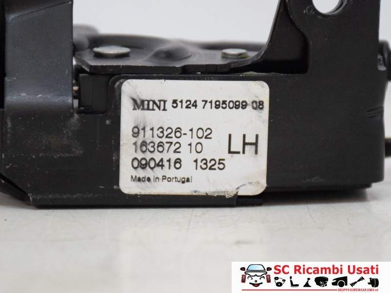 SERRATURA COFANO POSTERIORE MINI Cooper 2° Serie 51247195099 (06>13)